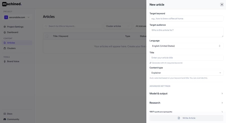 Content Cluster Automation