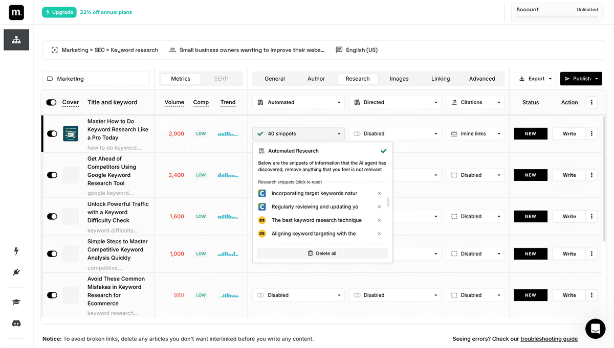 AI Research & Citations Dashboard