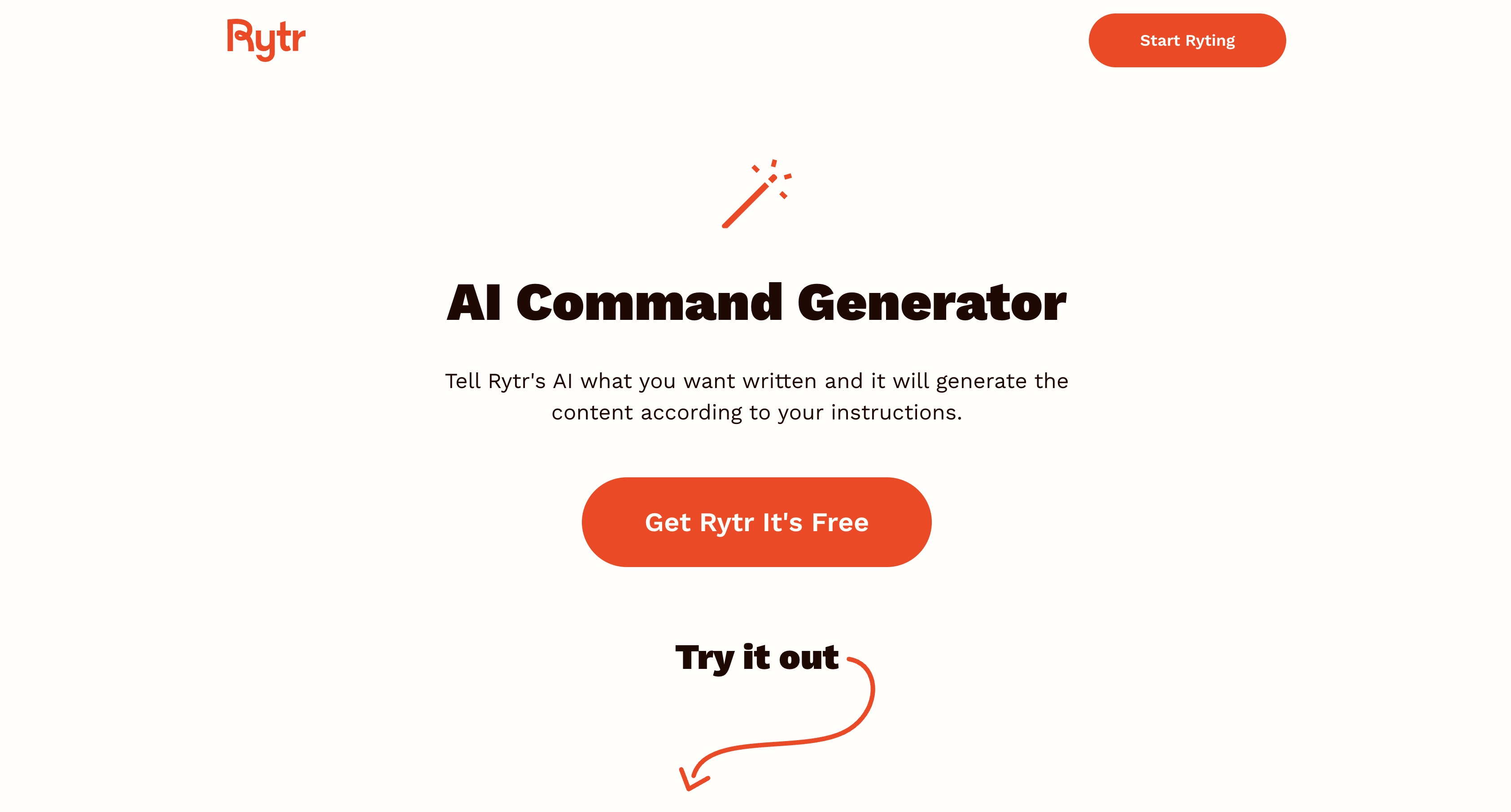 Rytr Magic Command Generator